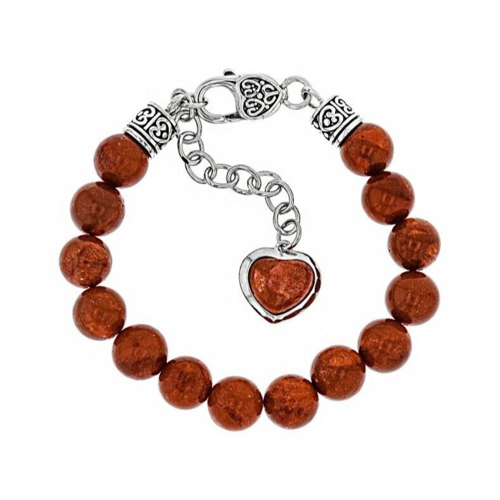 Red sponge coral rhodium over sterling silver brac